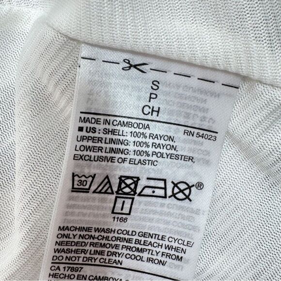 Old Navy Tropical Floral Print Cami Sundress Fit Flare White Pink Small - Picture 11 of 14